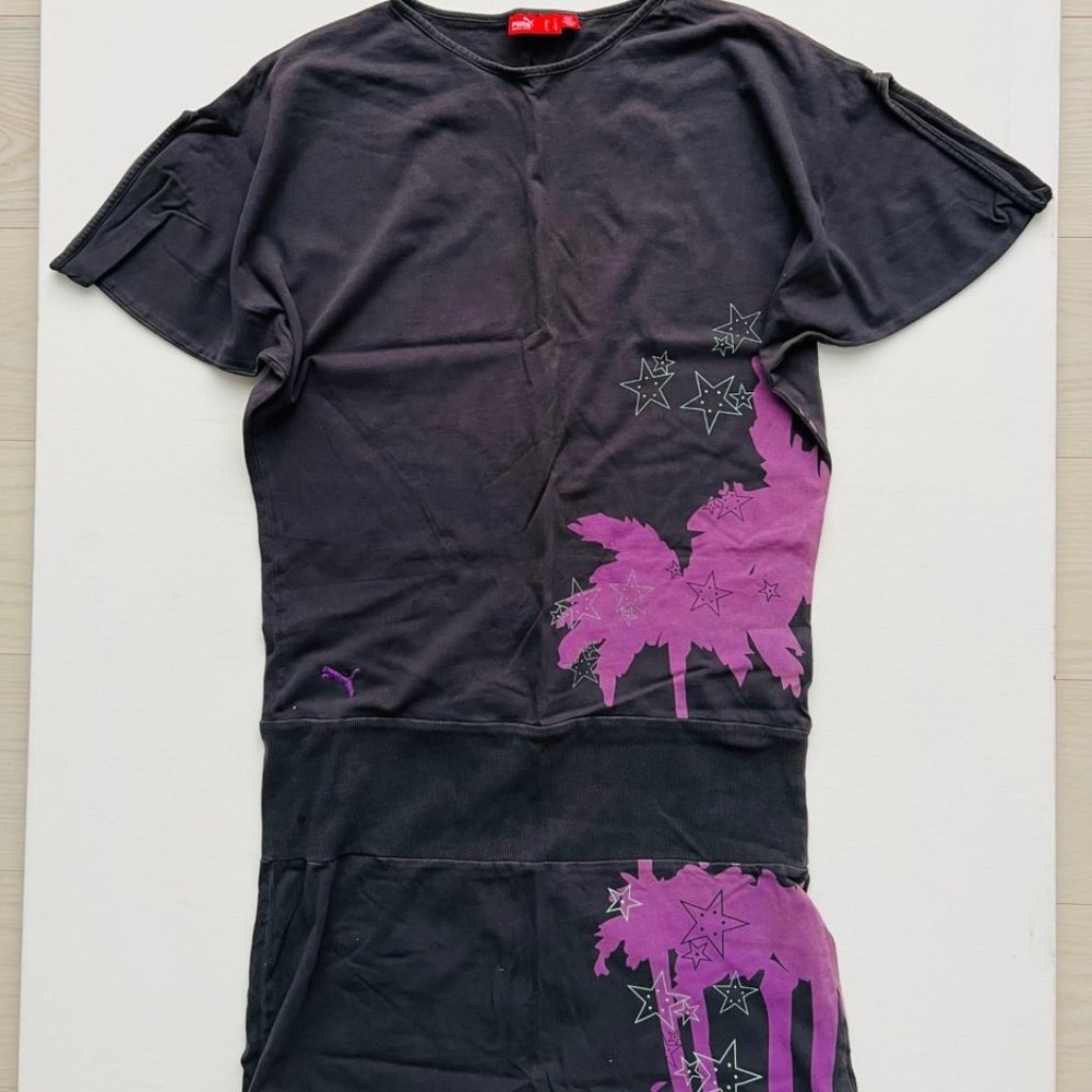 Puma Star Print Mini Dress Loose fit Navy / Purple ( S )